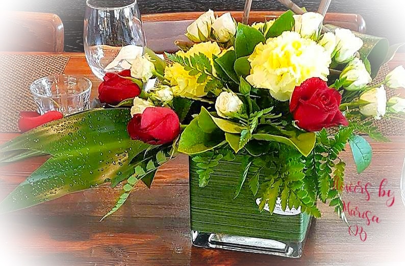 Cuban flowers arrangement