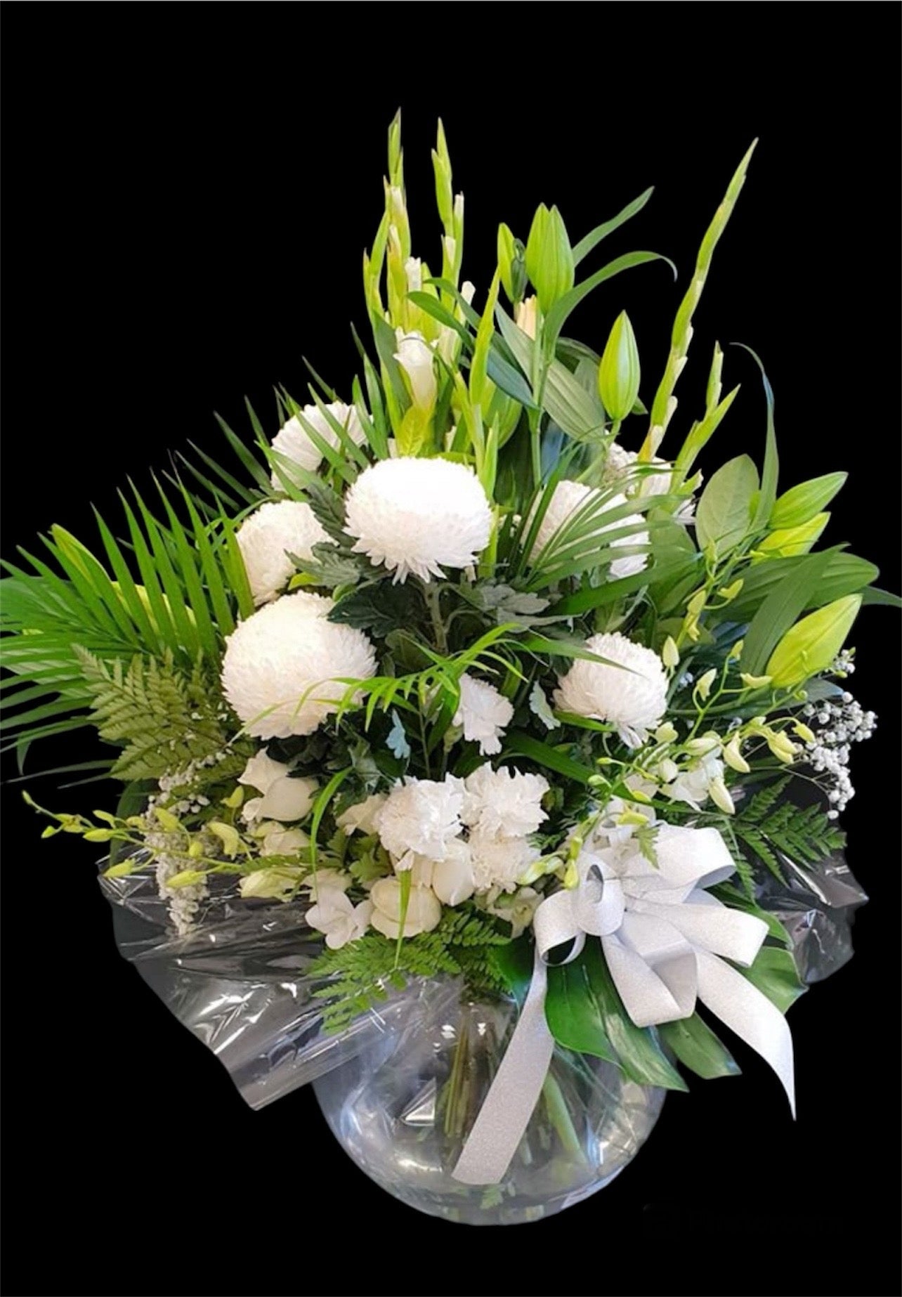 Born Funeral and sympathy flower arrangement