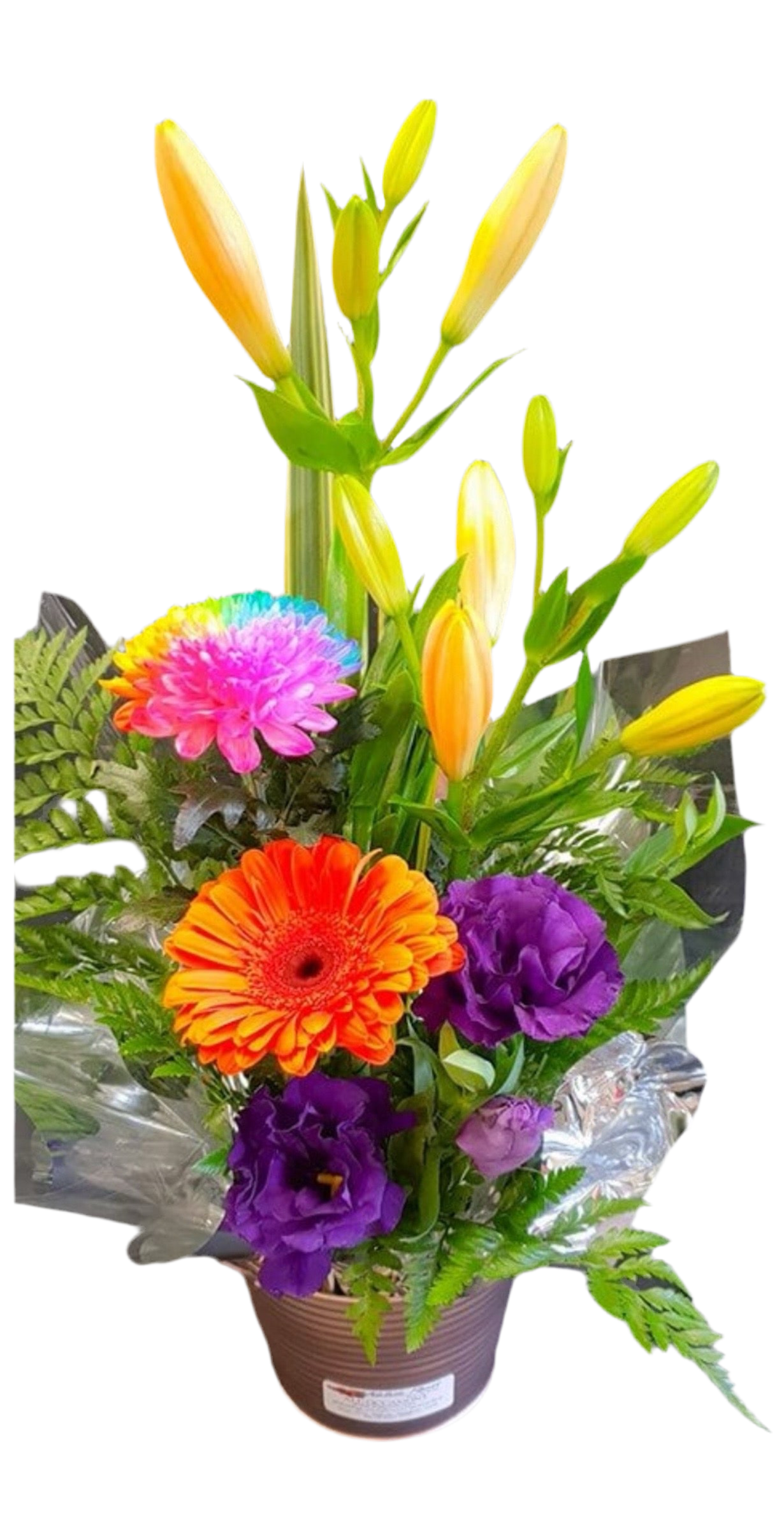 Tin Pot Flower Arrangement