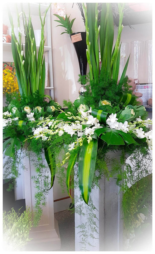 Church Bowl Flower Arrangement